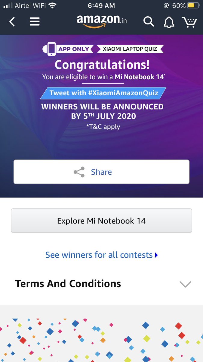 vicky_samanta's tweet photo. #XiaomiAmazonQuiz play daily https://t.co/zJ7sbCNXh3