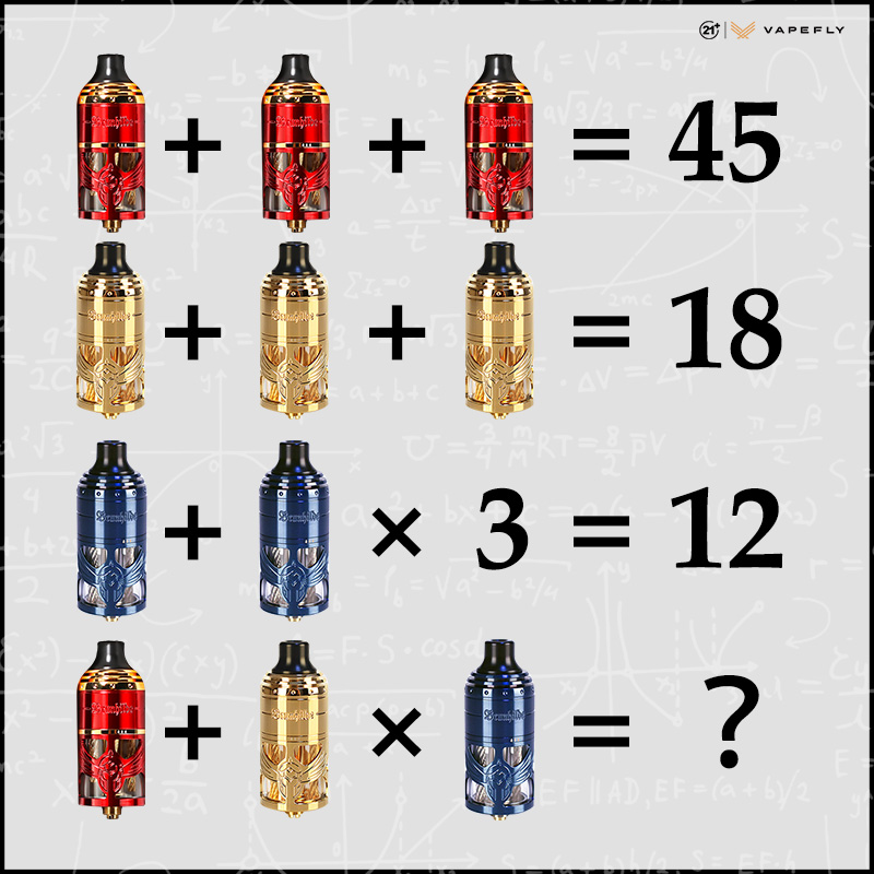 Let's play a mathematical game! 🥳
Can you tell me the correct answer in the comment?😊😊
Tell you a little secret: I am not good at math😅😅
Warning: You must be of legal age to vape, thank you~
#vapefly #brunhilde #RDArgentina #MTL #vaping #VAPE好きと繋がりたい #vape放出