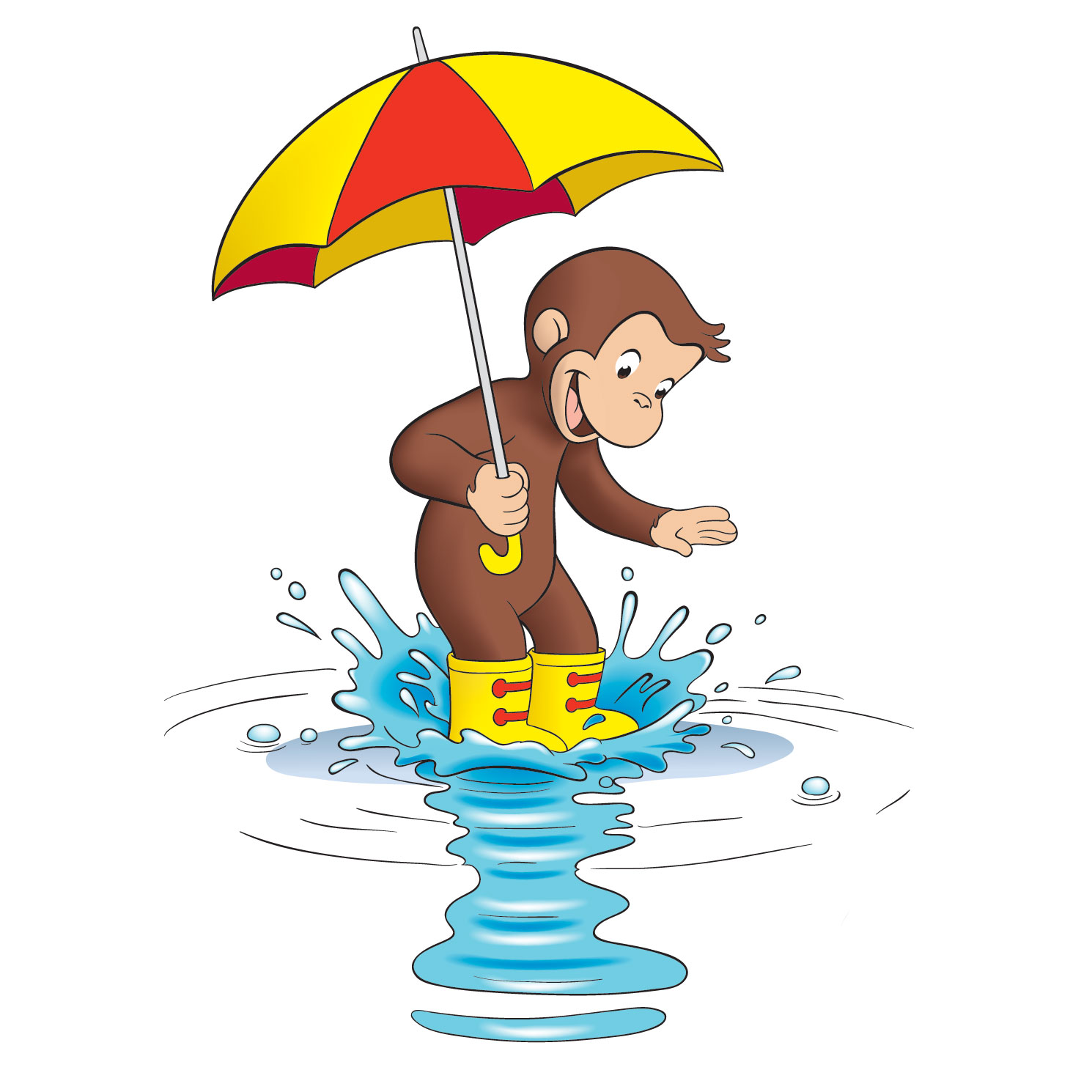 おさるのジョージ 公式 あしたはどんな天気かな バシャバシャ ジャポンッ 雨の日もジョージは楽しいこといっぱい おさるのジョージ おさるのジョージ部 おさるのジョージ 公式 あしたはどんな天気かな バシャバシャ ジャポンッ 雨の日もジョージは楽しいこといっぱい おさるのジョージ おさるのジョージ部