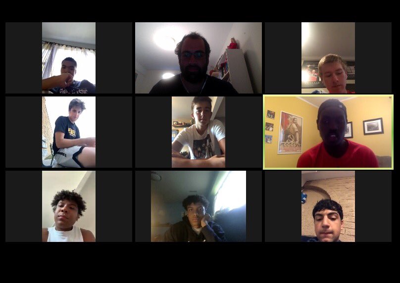 Thank you @WindsorMBB alum  <a href="/Ikuon11/">Isaac Kuon</a> for giving up your time to talk to our guys🏀 Your passion, love and desire for the game is truly contagious🙌🏽  #LancerFamily