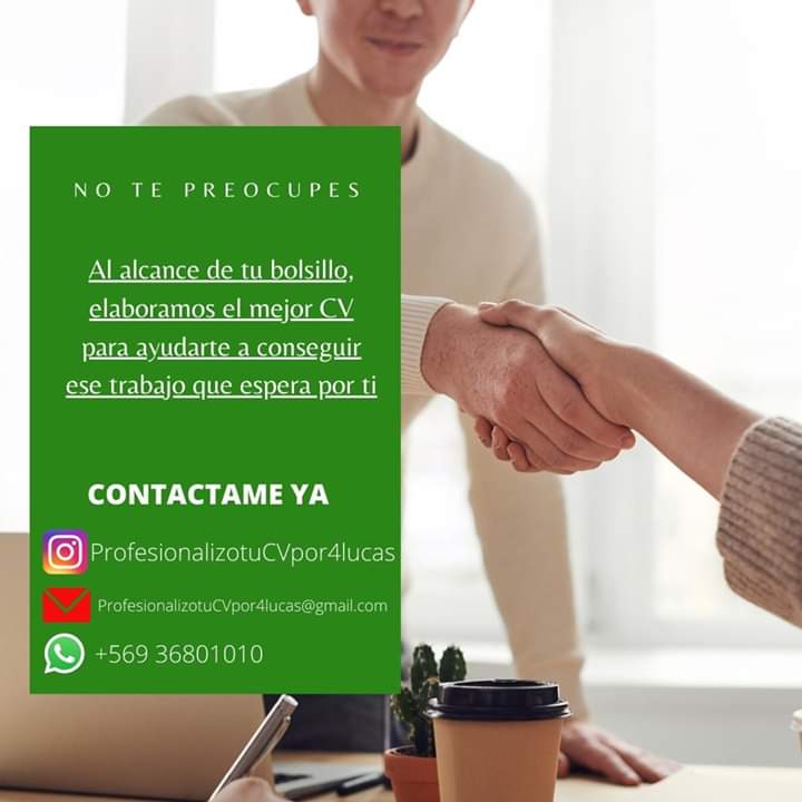 protucv's tweet image. Yo te ayudo a profesionalizar tu currículum!