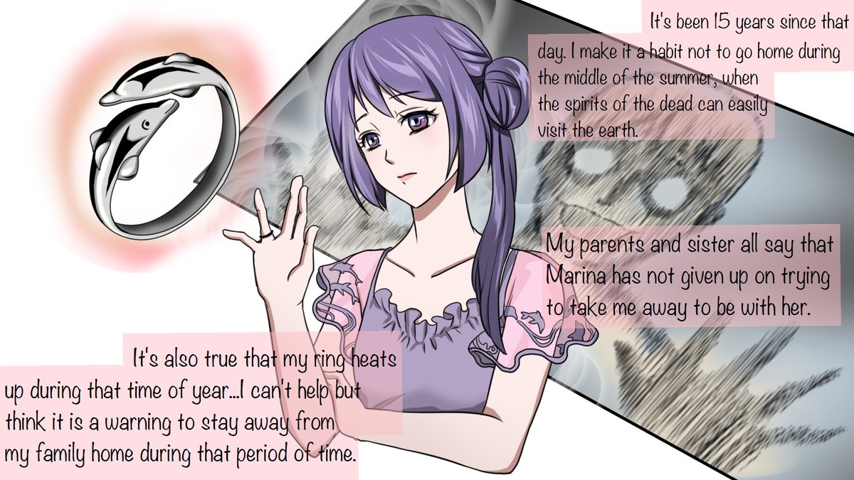 The title is 「The Dolphin Ring🐬」

The actions of my father and my mother both scared me badly and brought me to the edge of tears.
I started crying again...but it was out of fear more than anything else.
⇒youtu.be/aQ02ZVAfjWU

Please enjoy🐼💗