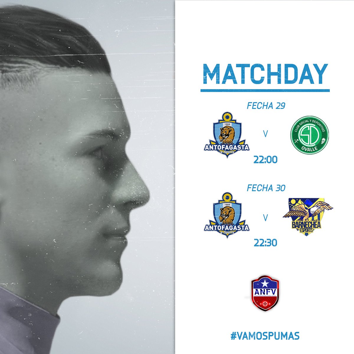 ¡Seguimos luchando! 😷

Nuestro players disputarán dos duelos trascendentales para seguir en el primer lugar en la tabla de posiciones de #ANFV 🏆

Deja tu mensaje de apoyo a nuestros #PumaGamers 🎮👇🏻

#CDAeSports