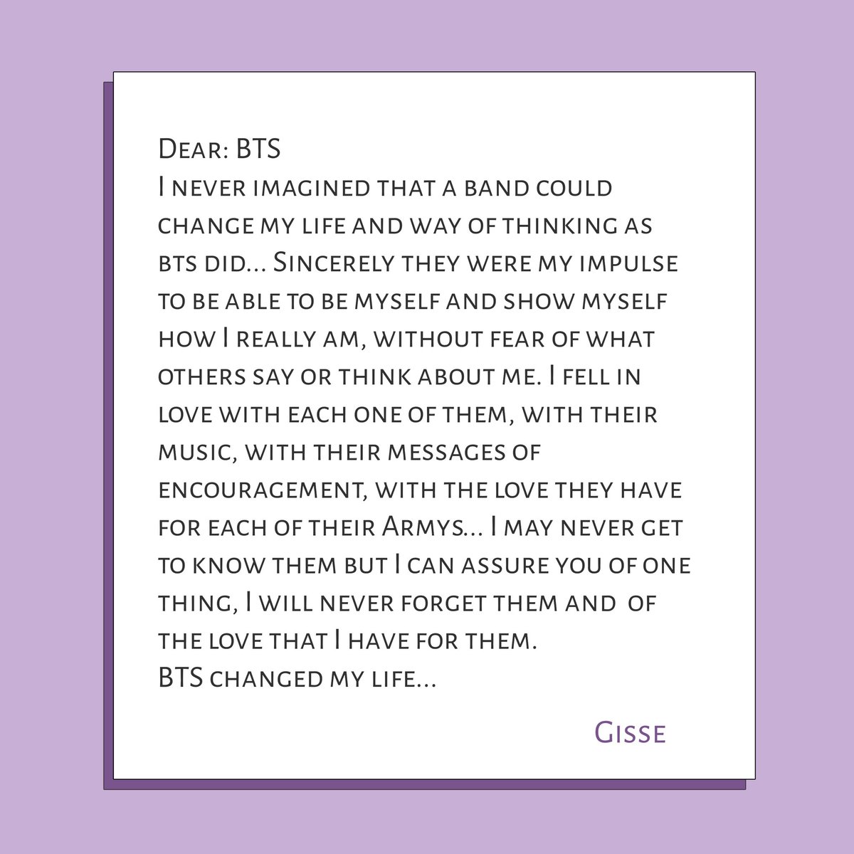 RiseOnBangtanAr's tweet photo. |• 𝑩𝑻𝑺 𝟕𝒎𝒐 𝑨𝒏𝒊𝒗𝒆𝒓𝒔𝒂𝒓𝒊𝒐 •| #𝟐𝟎𝟐𝟎𝑩𝑻𝑺𝑭𝑬𝑺𝑻𝑨𝑯𝑶𝑴𝑬 CARTA ARMY

#CARTA_ARMY_ARGENTINA

#ARMY #BTS #방탄소년단 #2020BTSFESTAHOME #ARMYLETTER @bts_bighit @BTS_twt https://t.co/K1Dde0FKrU