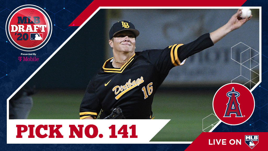 MLBDraft's tweet photo. With their 5th-round pick (No. 141 overall) of the 2020 #MLBDraft, the #Angels select @LBDirtbags LHP Adam Seminaris, No. 162 on the Top 200 Draft Prospects list: https://t.co/OEQgjUaVRT

Watch live: https://t.co/cmm19LX2BQ https://t.co/QLlWTabf6V