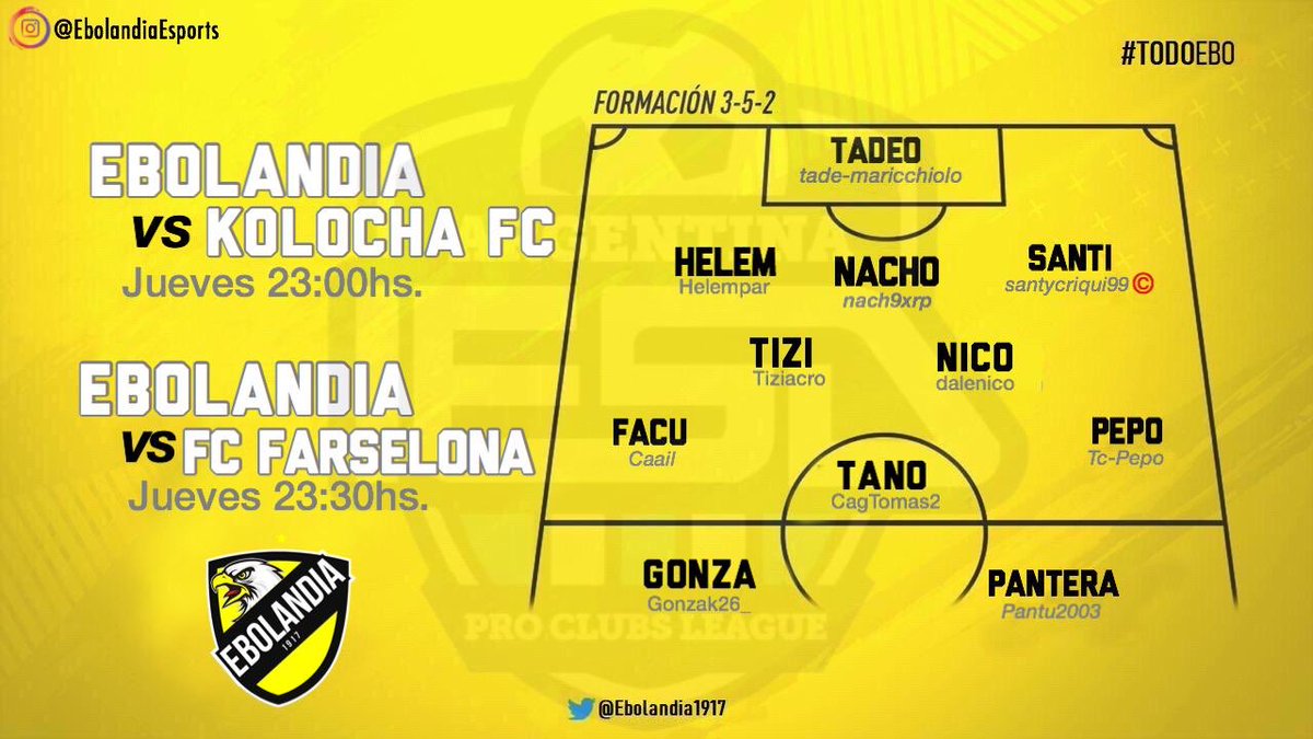 Los 11 de hoy. #TodoEbo