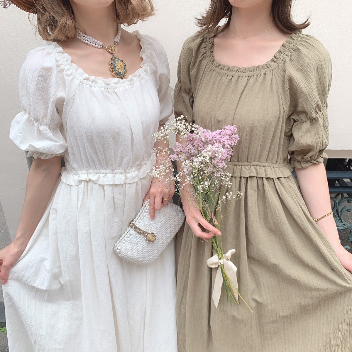 F I N T Official フィント公式 V Twitter 𝐒𝐮𝐦𝐦𝐞𝐫 𝐂𝐨𝐥𝐥𝐞𝐜𝐭𝐢𝐨𝐧 オフショルパフスリーブロングワンピース An3 Limited パフスリーブがヴィンテージムード満点のワンピース ストンと落ちるロング丈が 特別感のあるクラシカルな雰囲気を漂わせ