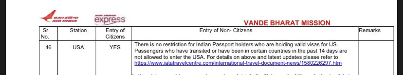 pritesh1990's tweet photo. @airindiain i have booked ticket for my wife wer she will be travelling on 24th June from BOM to EWR Can you read below two image and which one we need to follow. I checked by calling to US customs and broader protection. H4 visa with residual of 59 days is eligible to enter USA https://t.co/rtOquUHVb5
