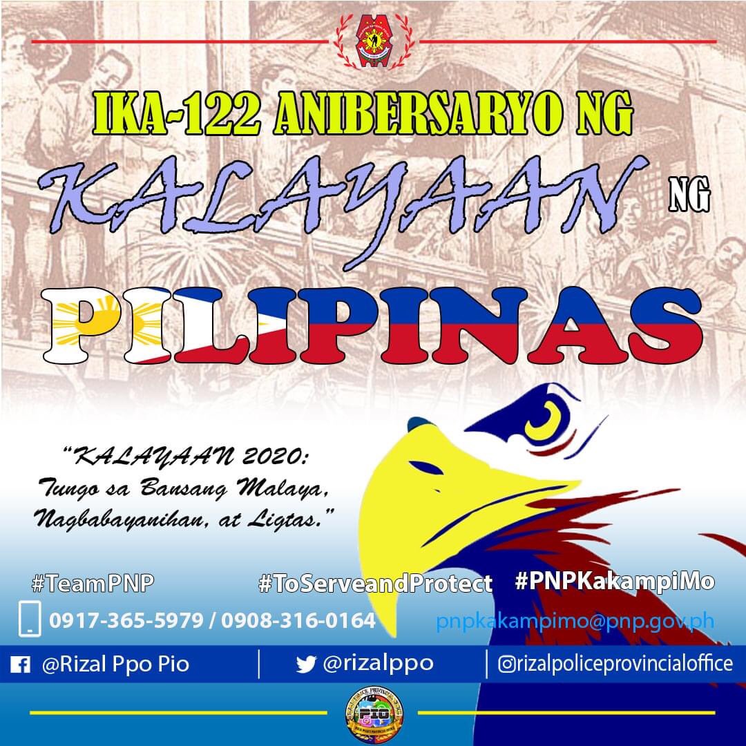 rizalppo's tweet photo. Pagpupugay sa Watawat ng Pilipinas ngayong ika-122 taong pagdiriwang ng Kalayaan https://t.co/6SdDCFeSZF