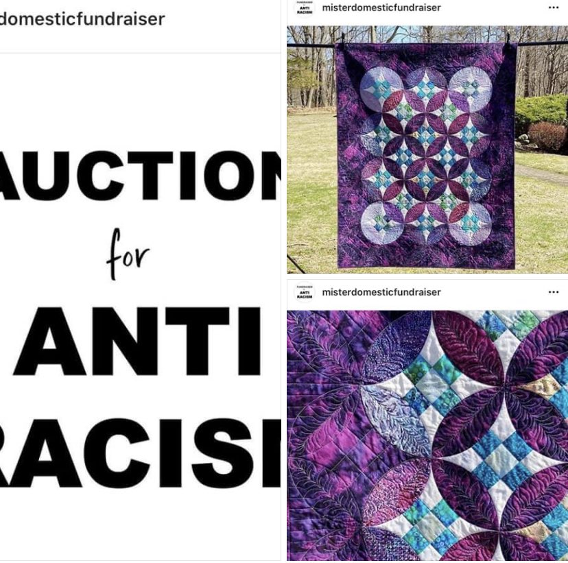 My <a href="/IslandBatik/">Island Batik</a> Ambassador “Minerva” quilt is part of the amazing auction to raise money toward anti-racism organized by @Mister_Domestic and <a href="/alderwoodstudio/">Alderwood Studios</a>! Please visit Instagram’s account misterdomesticfundraiser link below and be generous!
instagram.com/p/CBUOR7fHj9E/…