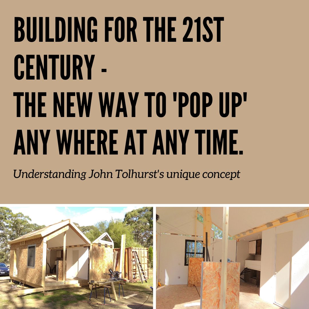 EcotectArchitec's tweet photo. Pop Up Cottages are a potential housing solution for regional and remote Australia, and what other situations can you think of? Our new Associate John Tolhurst shared his vision here https://t.co/Ibu2barTGf https://t.co/TF1zGoceNr