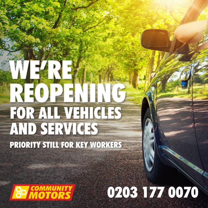Community Motors - Reopening NOW for ALL vehicles and ALL services buff.ly/2UAotz6