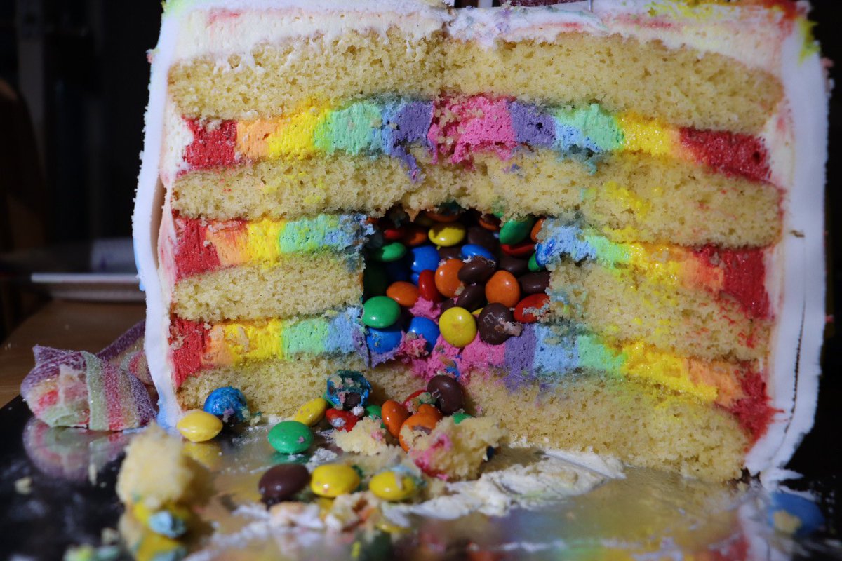 Gluten free birthday cake never looked so good😍 really enjoyed making this ! Rory had a great 3rd birthday ☺️ 
#glutenfree #glutenfreecake