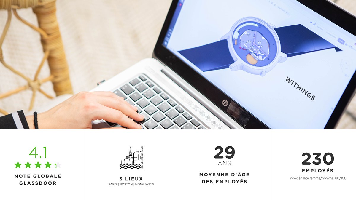WithingsFR's tweet photo. Nous continuons toujours de recruter nos futurs talents.

🗒️ #Stage #CDD #CDI
📍 Paris &amp; Boston

Envie de révolutionner le domaine de la santé connectée ? Rejoignez-nous : https://t.co/tJvdvQWvw5 https://t.co/2HMWBUlJFr