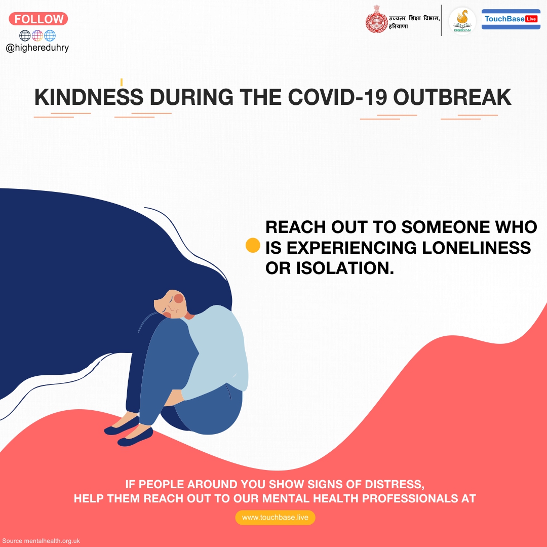 highereduHRY's tweet photo. Lately, the lockdown for many individuals is challenging and overwhelming , our little help may provide stability and a sense of security to our loved ones.
Know someone with signs of distress? 
Help them reach out to our mental health professionals at @TouchbaseL https://t.co/Kqta3r4n4F