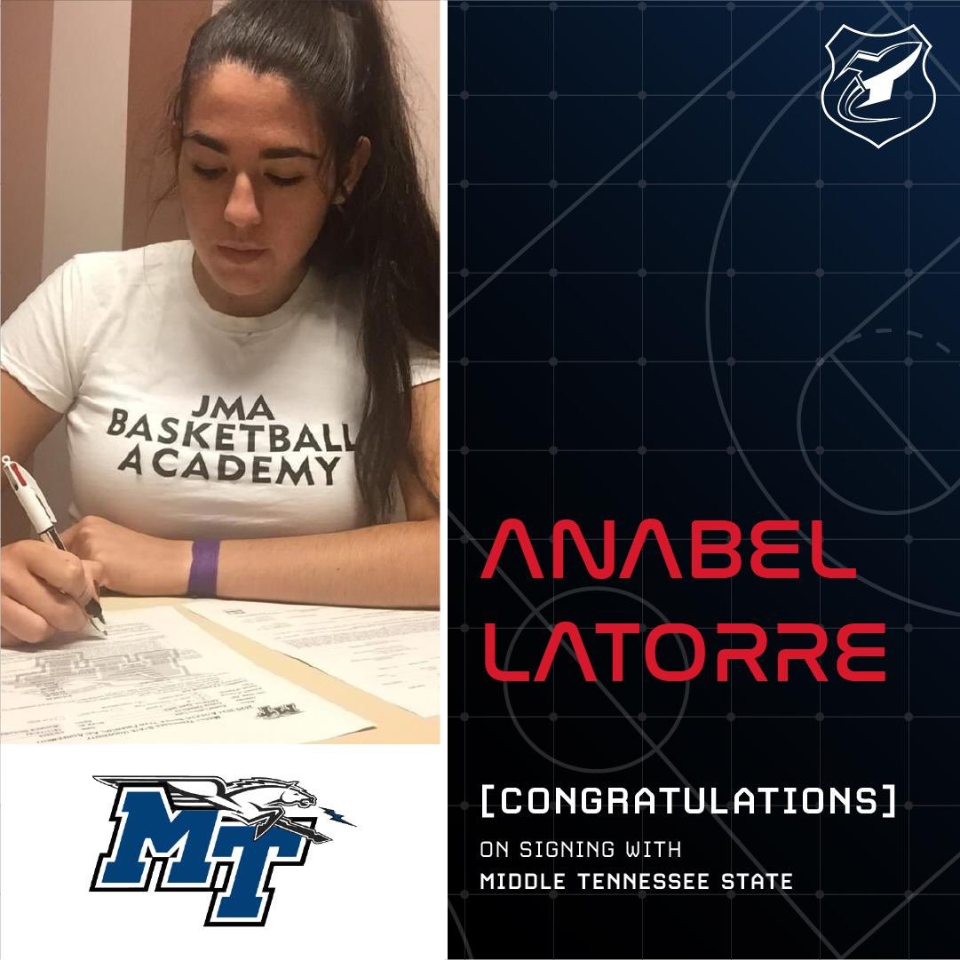 hhsrockets's tweet photo. 🗣COLLEGE SIGNING ANNOUNCEMENT
Join us in congratulating @latorre_anabel on signing with Middle Tennessee State University! We are so glad your constant hard work hasn’t gone unnoticed🏀
#JMARockets #RocketsLaunchPad #CollegeSigning https://t.co/p1ObEMJRiI