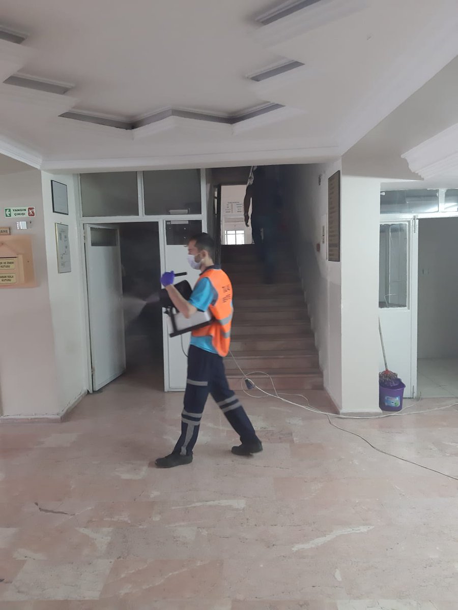 MSÜ Askeri Ögrenci Aday Belirleme Sınavı (14.09.2020) öncesi okulumuzda dezenfektan ve temizlik işlerini yapan Talas Belediyemize teşekkür ederiz.