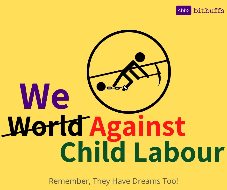bitbuffs's tweet photo. They need EDUCATION &amp; TOYS, not labour tools.

#childlabour #childlabourday #WorldDayAgainstChildLabour #WorldAgainstChildLabourDay #childlabour2020 #childeducation #childabuse #StopChildLabour #SayNoToChildLabour #bitbuffs #weagainstchildlabour https://t.co/sHxgdSc2DZ