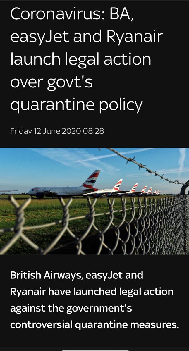 Traveliner's tweet photo. Good, so they should! What a Incompetent government who are killing a already massively  struggling economy! #TooLittleTooLate #14dayquarantine #PritiPatel #BorisJohnson #UKGovernment https://t.co/6mbA5WZB2T