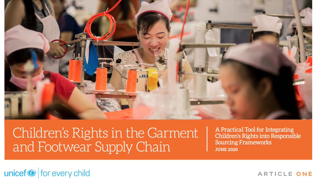 BHRCmedia's tweet photo. New guidance from @UNICEF &amp; @UDHROne urges apparel companies to go beyond compliance &amp; integrate children's rights into their sourcing frameworks, emphasising risk of #ChildLabour &amp; exploitation in the garment industry. 

Read more 👉 https://t.co/c8q0W7sY5h | #NoChildLabourDay https://t.co/nXj3emJzsP