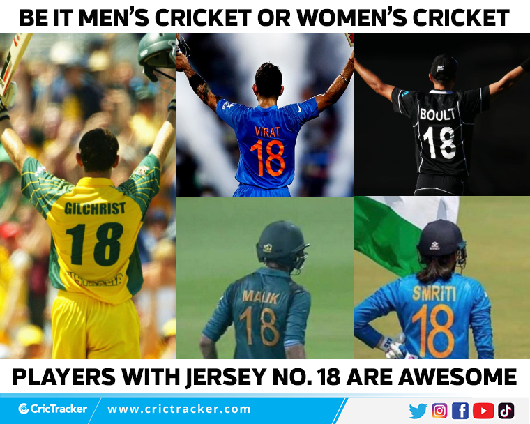 jersey no 18 cricket players