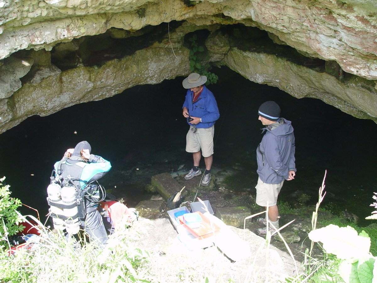 fupalaeosoc's tweet photo. 2/4 Many of the sites we work are hard to access. Green Waterhole is no exception, requiring specialty #cavedivers to help retrieve the fossils from underwater!
#fieldwork @DiprotoRon @Flinders @FlindersCSE #palaeontology #megafauna #cavediving #FossilFriday #fieldworkfriday https://t.co/rmSzDX92yX