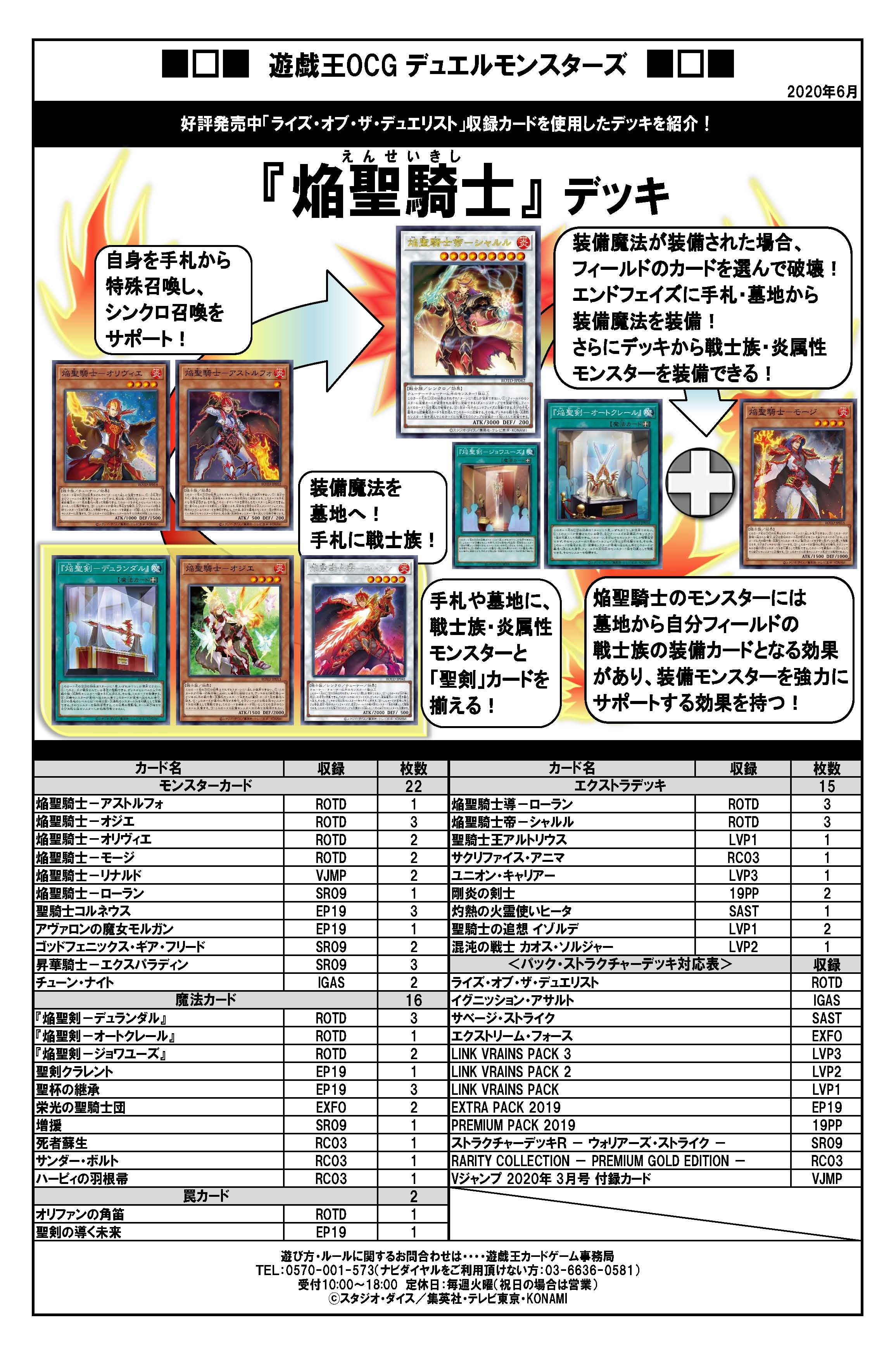 遊戯王 焔聖騎士デッキ
