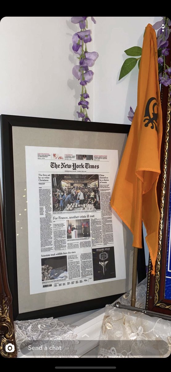 Sikh’s made history. We got published on the front page of the New York Times for the first time! 

My friend Karmdip Singh who was doing the seva, one of many, was given a framed picture of it and this is how he honored it 🙏🏽 

#sikh #seva
