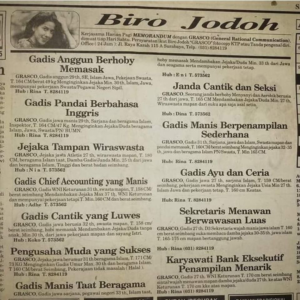 yahkurn's tweet photo. Tinder zaman dulu https://t.co/7BAIqxi7qm