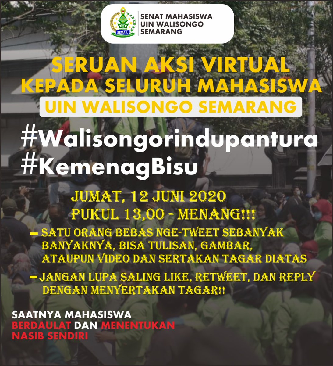 Nafaani7's tweet photo. #WalisongoRinduPantura
#KemenagBisu👊👊👊 https://t.co/F45ca8zfzC