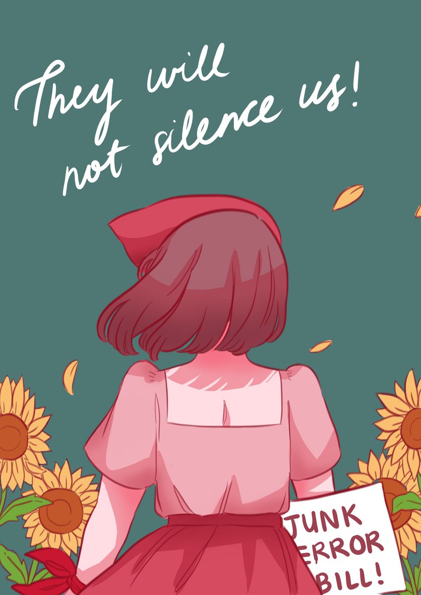 solnishcat's tweet photo. bangon! [rise!] 🌻

#PHIndependenceArt2020 
#GrandMananita 
#JUNKTERRORBILLNOW 
#artph https://t.co/pQ7gPckFoc