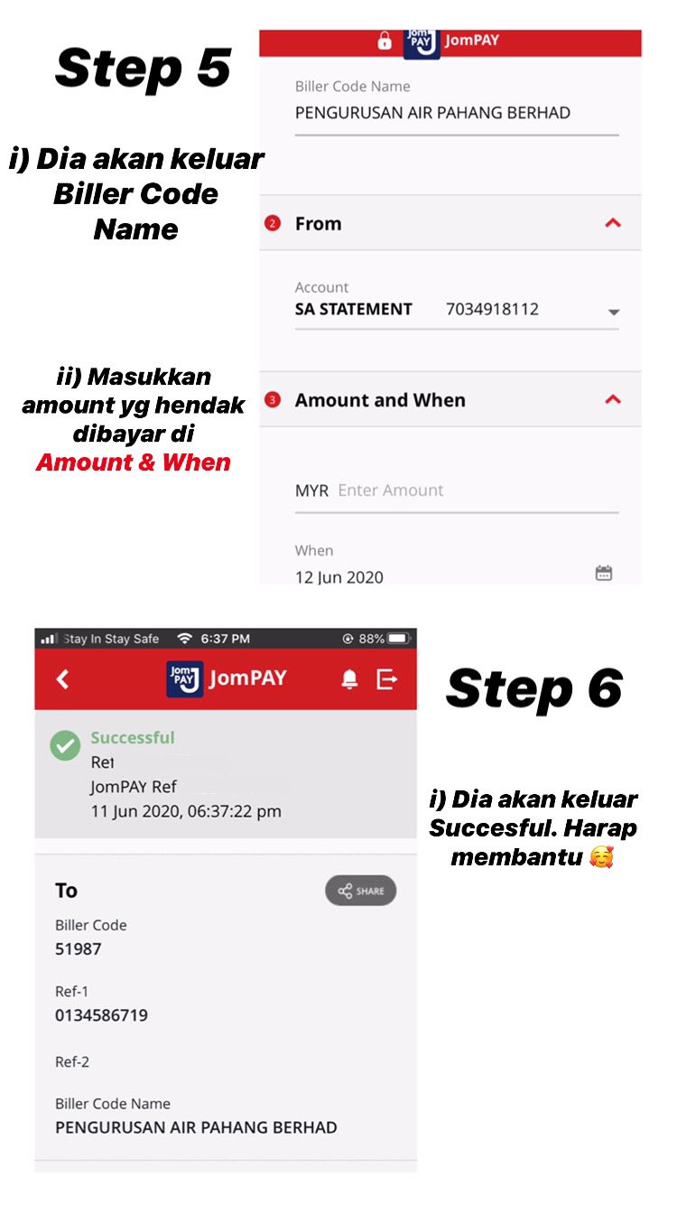 Air pahang bil bayar online CARA BAYAR