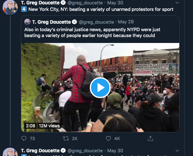 CherylMorrisW's tweet photo. #BlackLivesMatter #PoliceViolence #PoliceBrutality #PoliceReform #CopRiots #PoliceBrutalityPandemic #PeacefulProtesters #Cops #BLUEFALL #ACAB #PoliceThePolice
π Many thanks to @greg_doucette... for this incredible thread... π π
https://t.co/qMI7eCAepB https://t.co/KZiibkvUQB