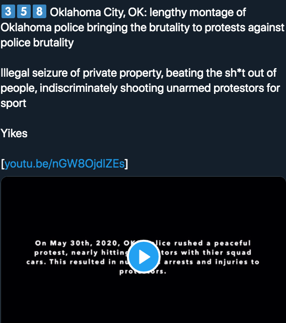 CherylMorrisW's tweet photo. #BlackLivesMatter #PoliceViolence #PoliceBrutality #PoliceReform #CopRiots #PoliceBrutalityPandemic #PeacefulProtesters #Cops #BLUEFALL #ACAB #PoliceThePolice
π Many thanks to @greg_doucette... for this incredible thread... π π
https://t.co/qMI7eCAepB https://t.co/KZiibkvUQB