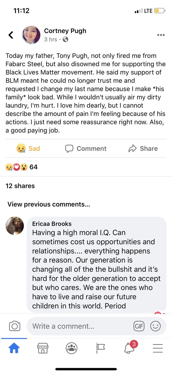 So infuriating and more sad for this poor girl. Thank God she is confident, brave, smart, and basically just a good person. Send her some love. I’m sure she needs it. #BlackLivesMatter