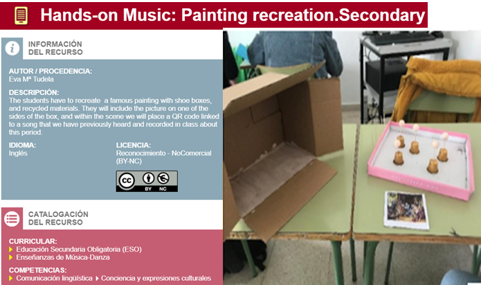 CFPIdiomas's tweet photo. Eva Mª Tudela and her students recreate a painting adding music and information about it in this cross-curricular Music lesson for Secondary. Blog of our online course: https://t.co/5ZzfQEwZ0t 
and in #CROL  https://t.co/S5PG3JB2L7 #formaciónCyL #innovaCyL #internacionalizaCyL https://t.co/vRNSAlth44