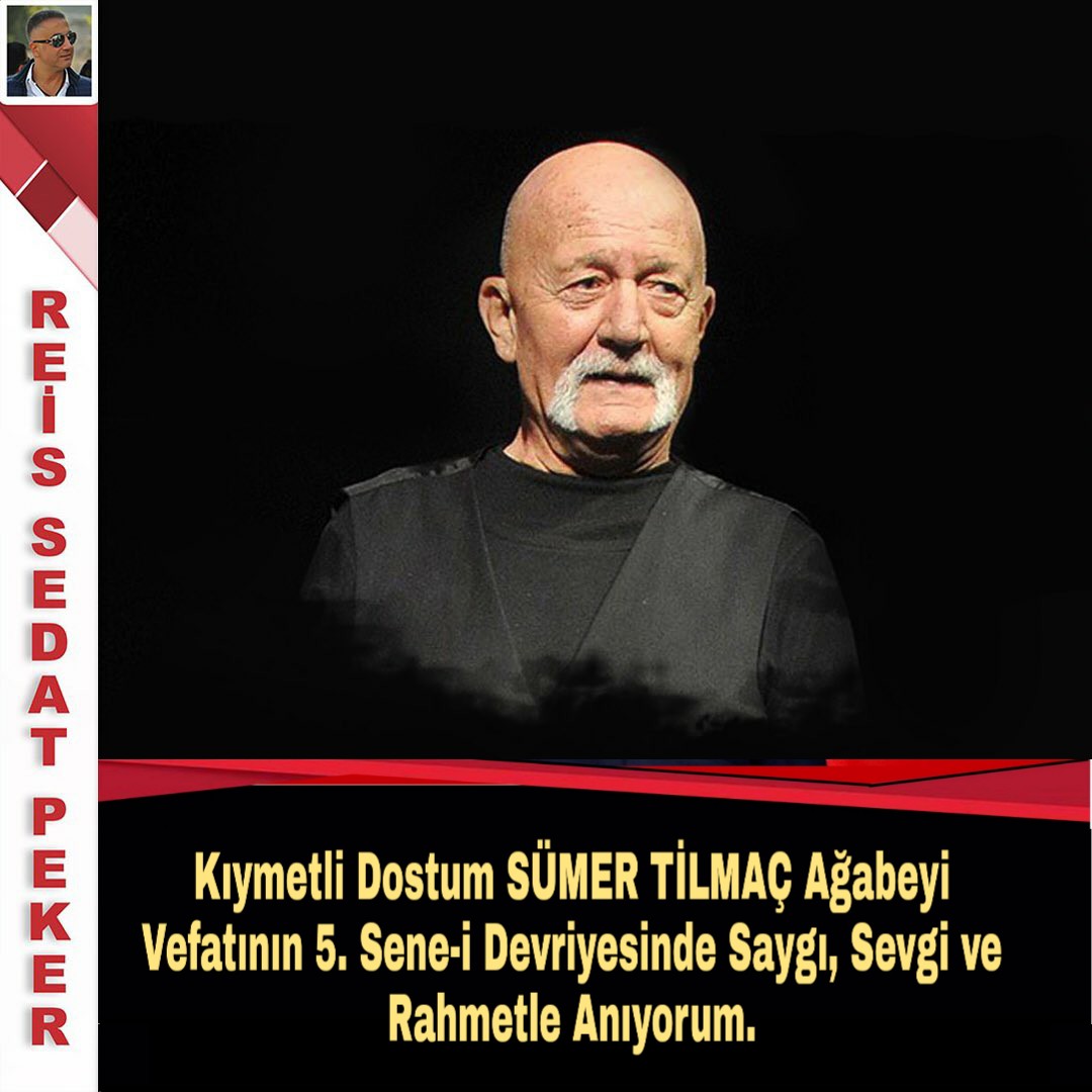 sedat_peker's tweet photo. Kıymetli Dostum #SÜMERTİLMAÇ Ağabeyi Vefatının 5. Sene-i Devriyesinde Saygı, Sevgi ve Rahmetle Anıyorum.

TÜM İSLAM ALEMİNİN CUMASINI KUTLUYORUM. https://t.co/gdodUKQhTN