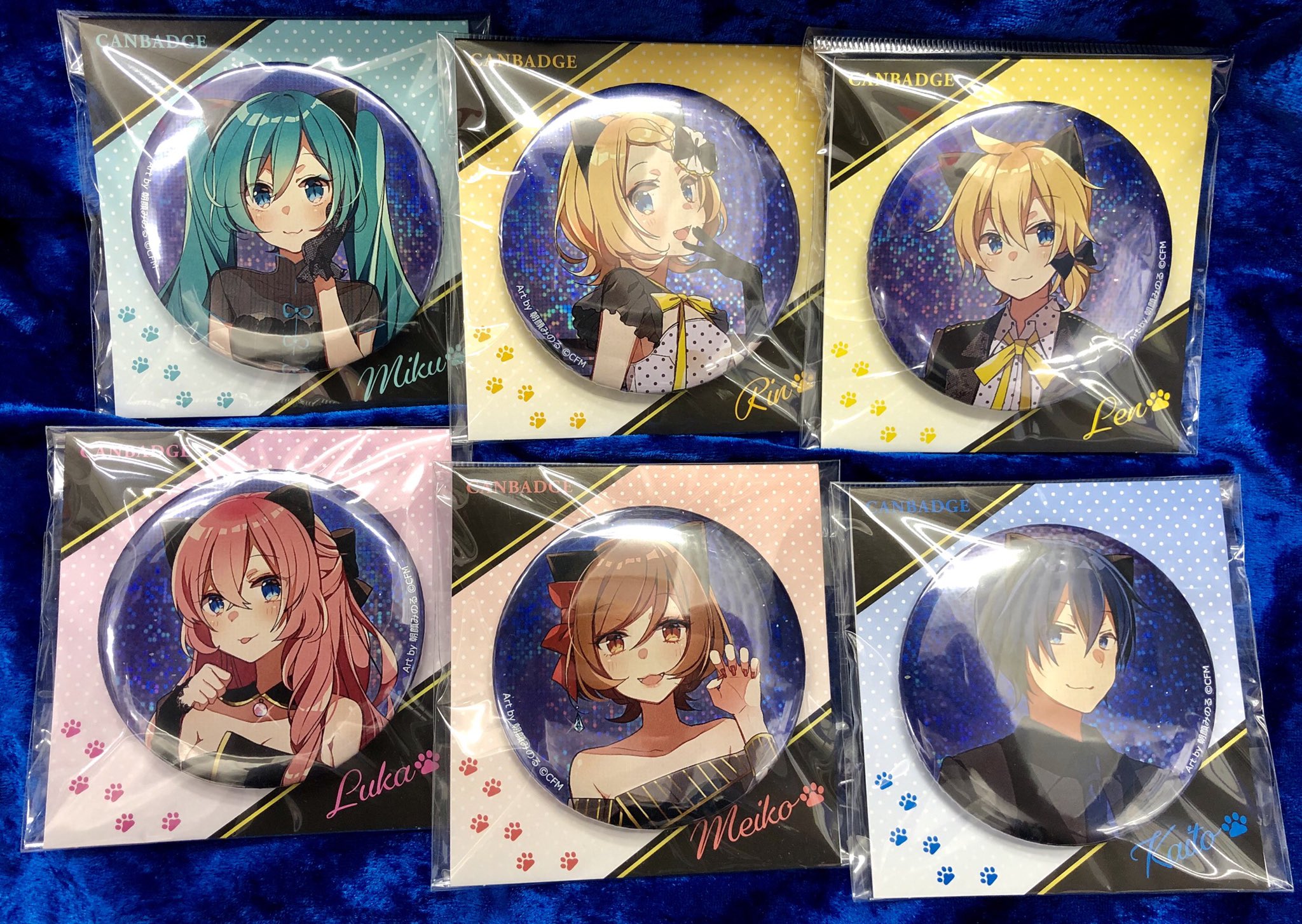 VOCALOID MEIKO キャットパーティー 缶バッジ