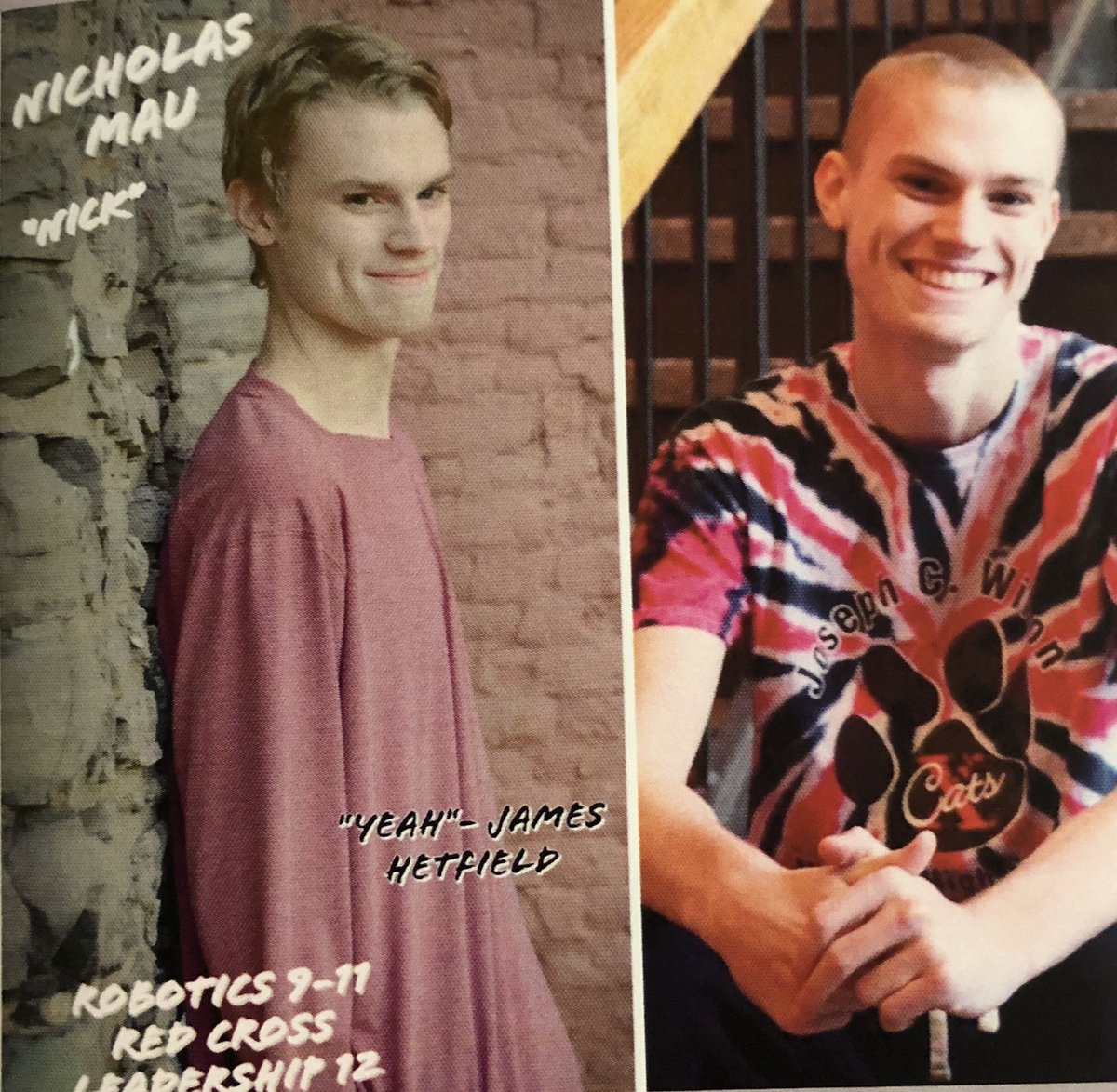 jeffreyMau's tweet photo. @Metallica Sucks he doesn’t get a graduation but I think I did something correct by My son’s senior quote. 🤘🏻 https://t.co/t91I8umlt4