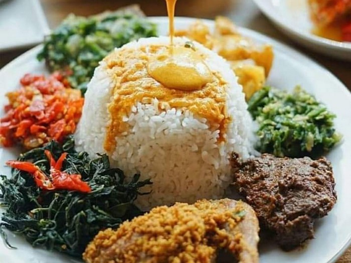 Nasi Rendang Sapi + Perkedel