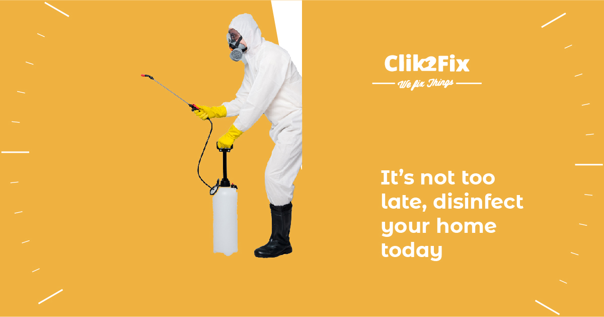 clik2fix's tweet photo. Get workspaces sanitised and disinfected and keep workers safe !!
Call us@ 7858978589 or Simply login to https://t.co/kU0R4n7EZC
#wefixthings # disinfection services https://t.co/HYJtF25fIz