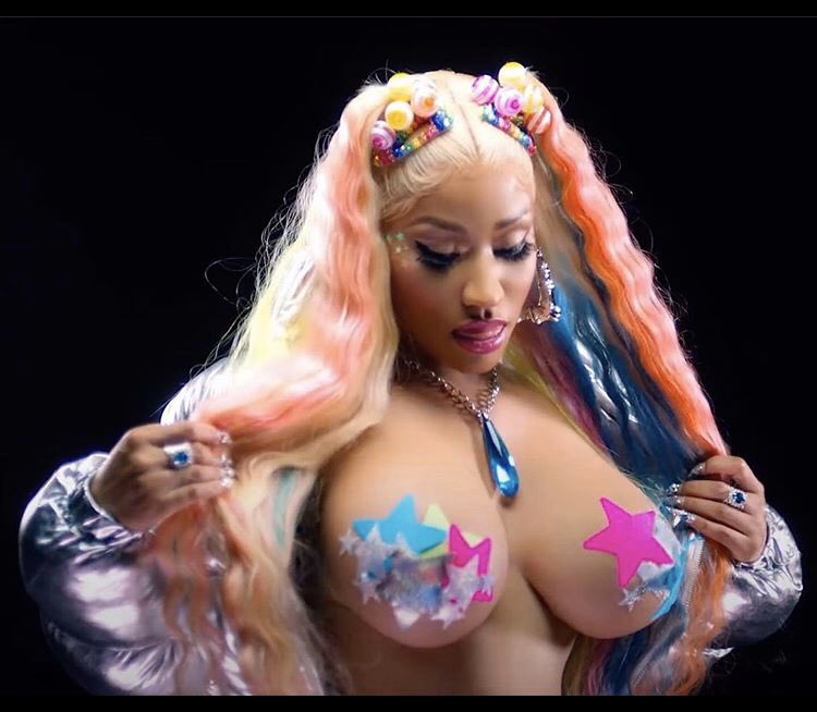 Chibiminaj's tweet photo. The looks and bars she served in this video alone 🥵🥵🥵. NM5 is gonna have ya bitches heated #TrollzVIDEO https://t.co/TM4y7nejCt