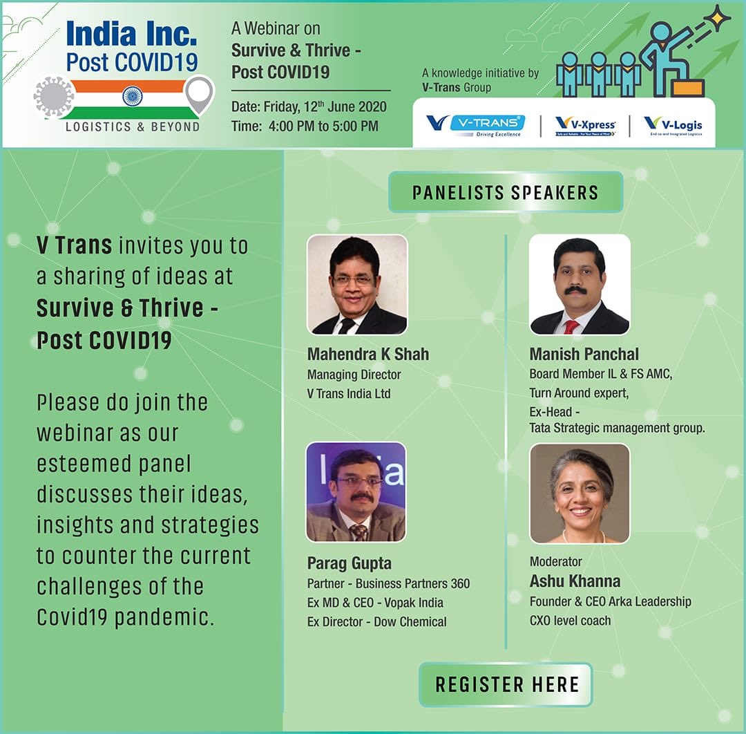 iamashukhanna's tweet image. I shall be talking on “Survive &amp;amp; Thrive Post COVID 19” on 12th June 2020 at 4 pm in a webinar organised by V-Trans India.

Register with below link:

lnkd.in/exG4c3e

#AshKhanna

@JoyAbdullah
@srinathagathsya
@RajanNS
@ramlifecoach
@NutritiousMind
@MadhaviLall1 @Archnahr