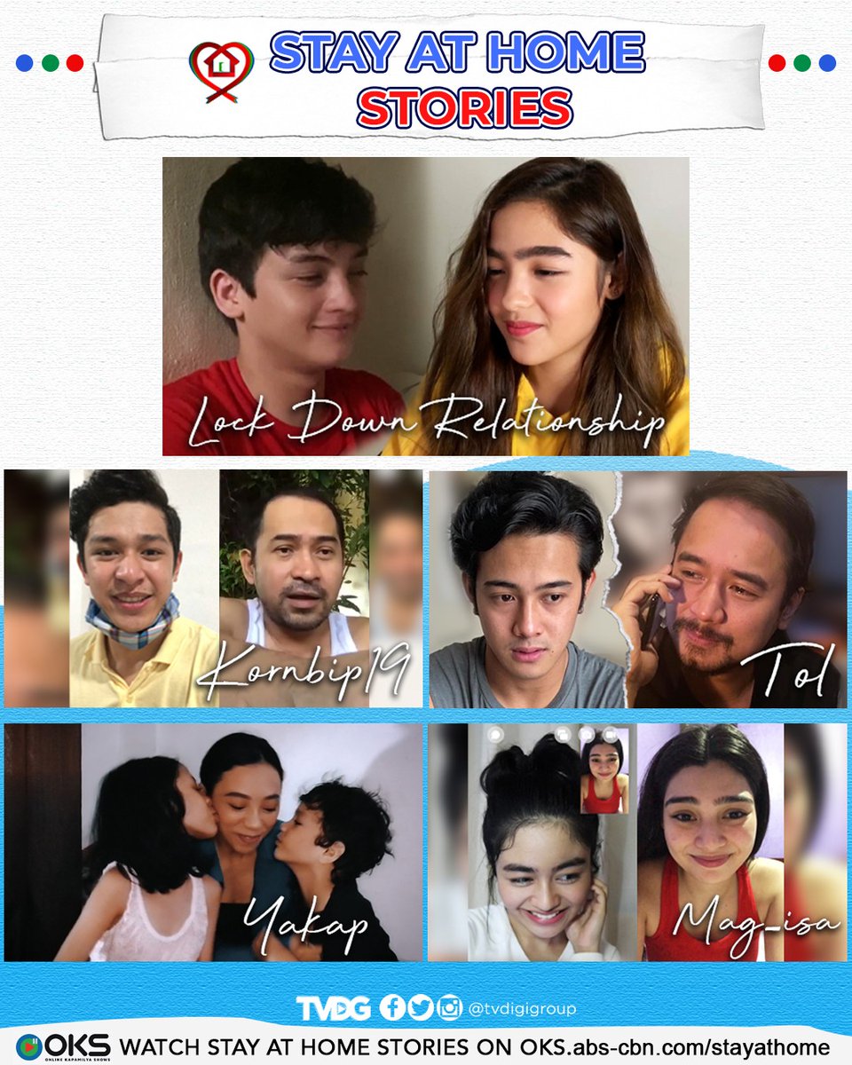 ABSCBN's tweet photo. Ano man ang mood mo today, may Stay at Home story na babagay dyan! ๐ค Balikan ang mga episodes sa https://t.co/2t6o72VHUW https://t.co/yWrUQDfFHn