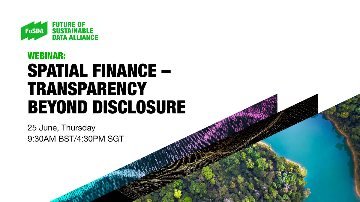 Refinitiv's tweet image. How can #SpatialFinance drive a smoother transition to #SustainableDevelopment? Join our webinar on 25 June to find out more: refini.tv/3cU3opM #SustainableLeadership