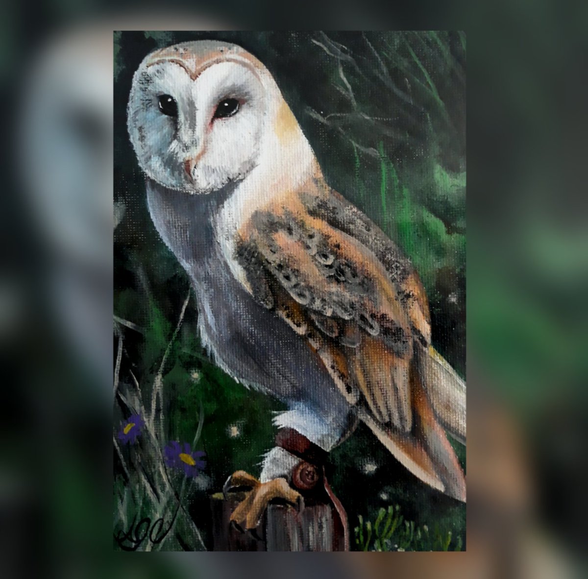 This little beauty is framed and ready to ship!
5x7 original acrylic painting on canvas panel
Dm for purchase details 

Check out more of my work at
Facebook.com/jointhewake

#natureart #acrylicpainting #acryliconcanvas #owls #artforsale #Pennsylvania #pennsylvaniaartist