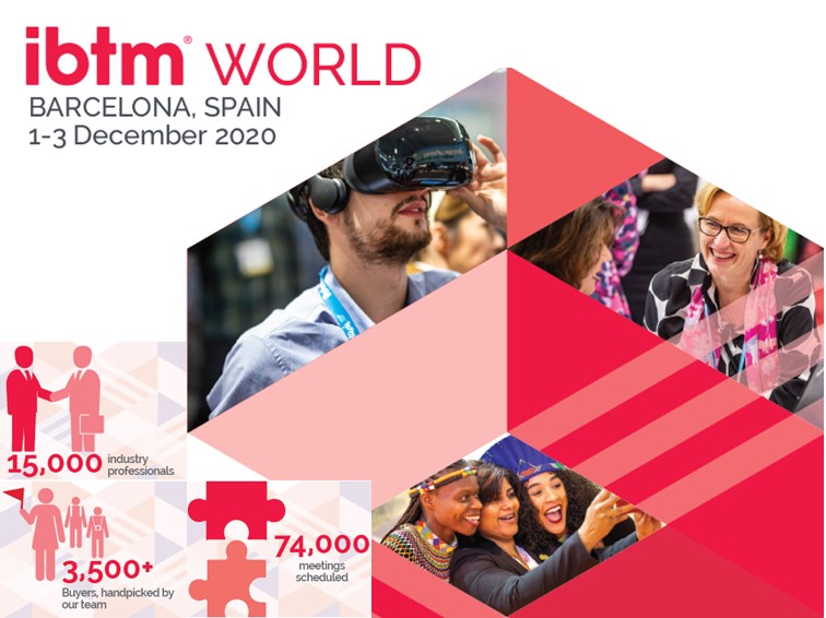isg_reed's tweet photo. Step through your gateway to the European MICE market at IBTM World Spain.

Join us on the 1 - 3 December 2020 to create, #Connect and #inspire with your peers and new prospects at #Barcelona 

#technology #travel #travelindustry #travelagent #Mice #hotel #businessgrowth https://t.co/eORY8lpJKh