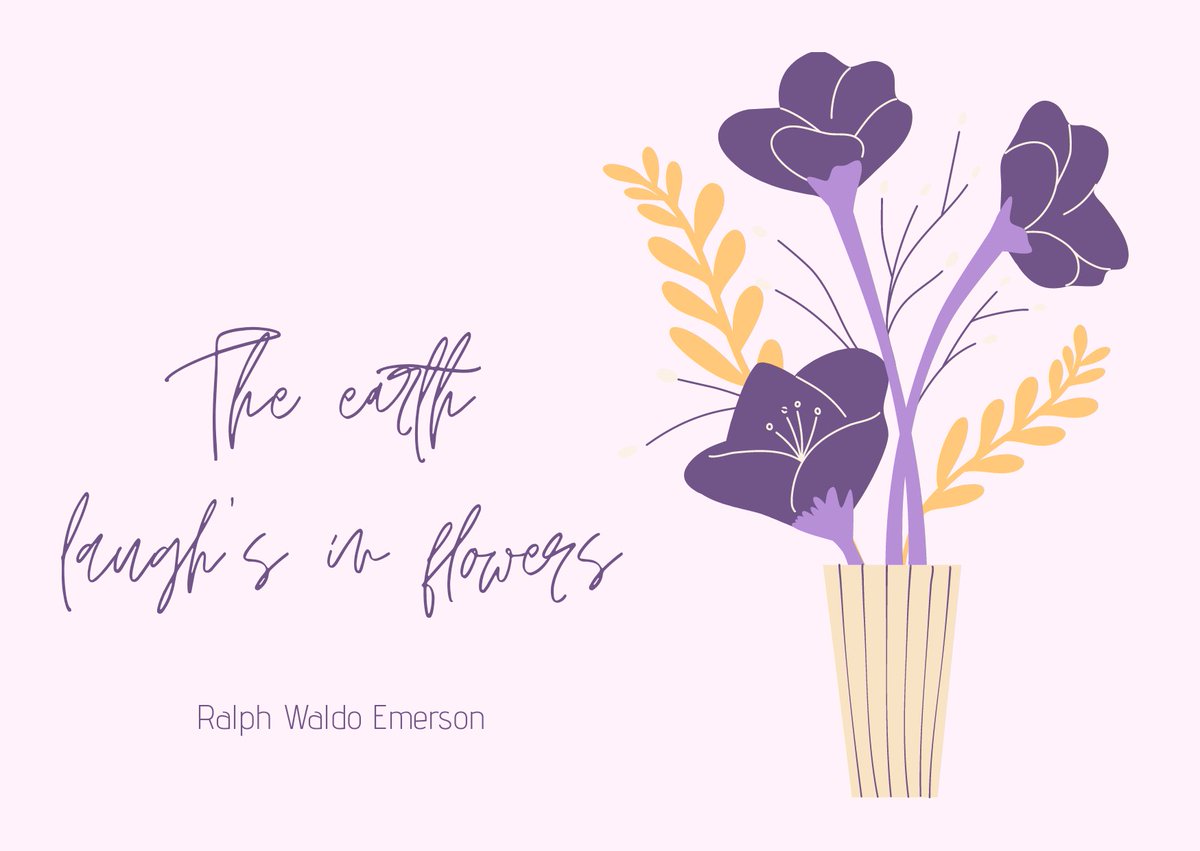 SimplicityinD's tweet photo. The earth laughs in flowers.
~Ralph Waldo Emerson~
#quotes #quoteslike https://t.co/V9MKYknzSm