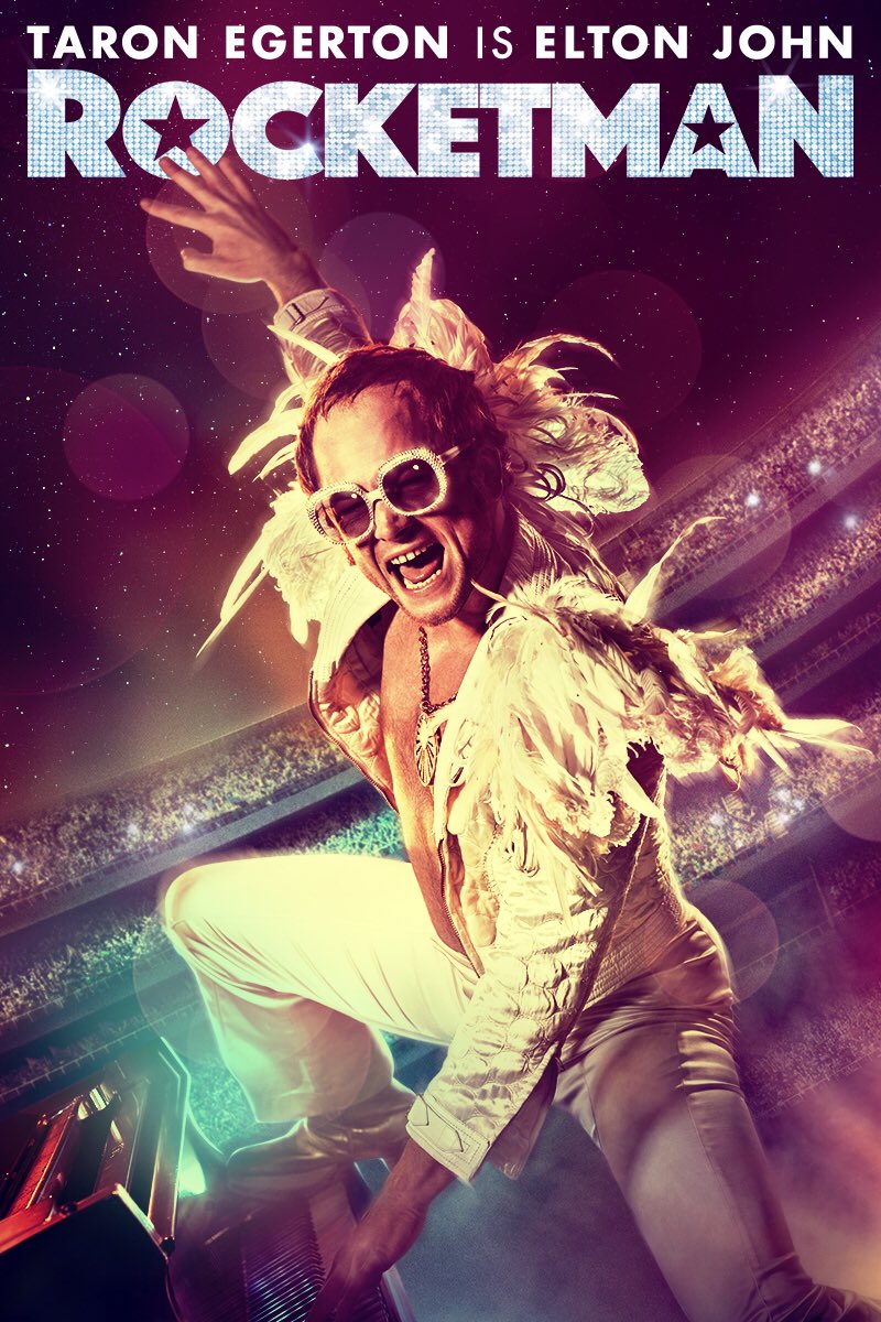 Rocketman (2019) Dir. Dexter Flexter Personally I usually hate musical biopics. I am trying to avoid the basic white cis stories as non white non cis stories are largely ignored.