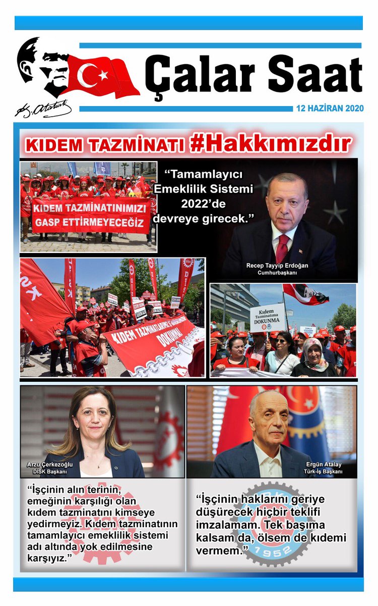 Ismail Kucukkaya (@kucukkayaismail) on Twitter photo Kıdem tazminatı #Hakkımızdır 
O, bizim işsiz kalacağımız günler için teminatımızdır. Kara gün akçesidir. Dokunulamaz. Kıdem tazminatı #Hakkımızdır 
O, bizim işsiz kalacağımız günler için teminatımızdır. Kara gün akçesidir. Dokunulamaz.